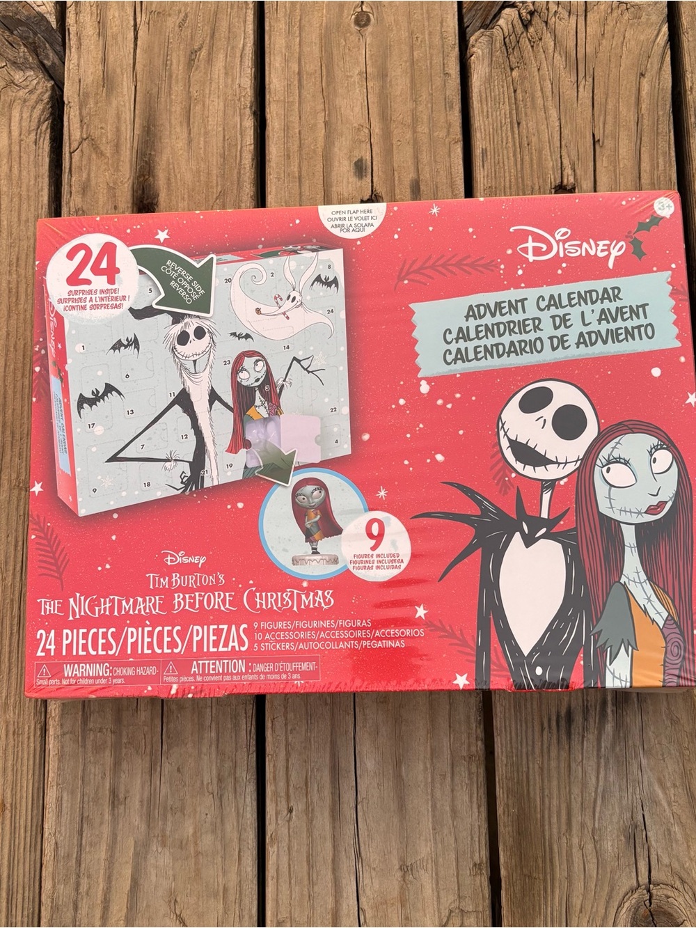 Disney The Nightmare Before Christmas Kids Red and Black Advent Calendar